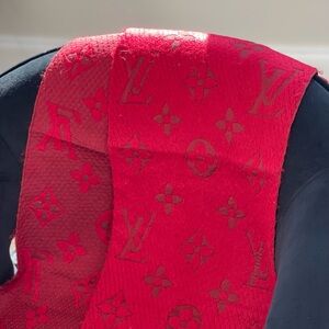 Louis Vuitton Vibrant Red Monogram Scarf